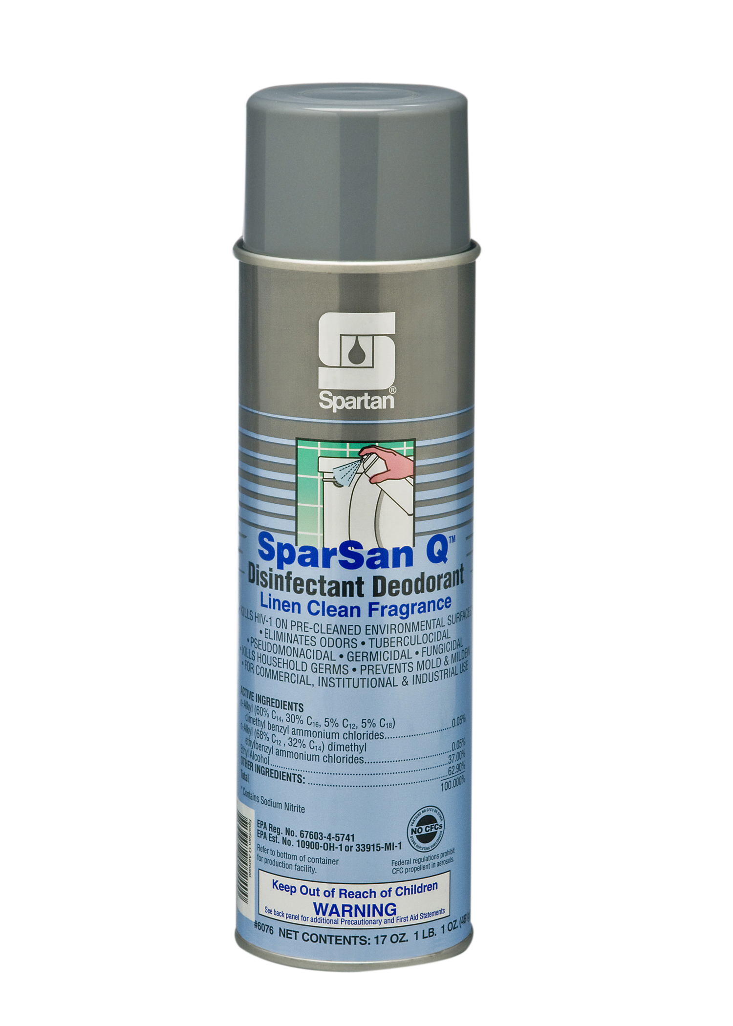 SparSan Q® Disinfectant Deodorant Linen Clean Fragrance 20 oz (12 per case)